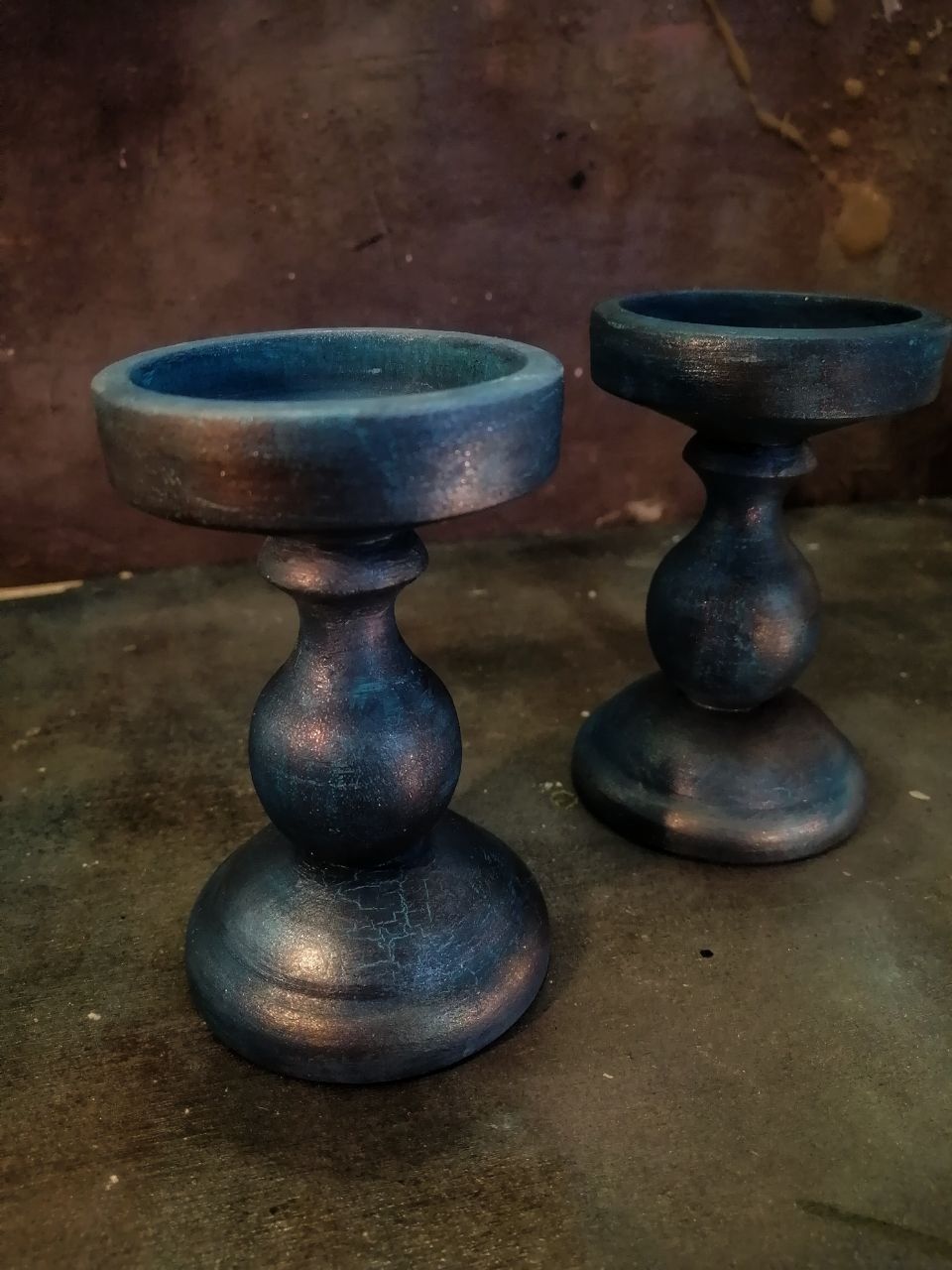 Подсвечники из дерева